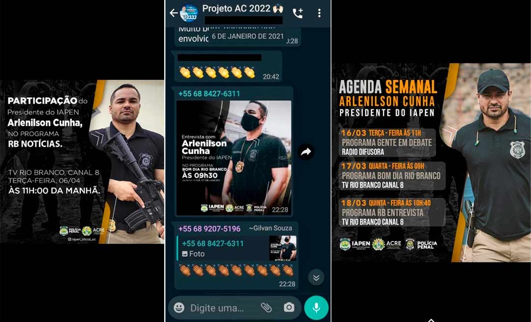 Chefe do Iapen é acusado de usar estrutura do órgão para se promover politicamente 